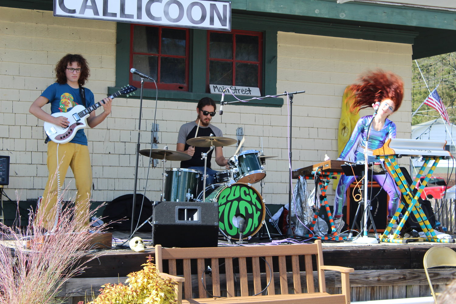 Ruckzuck, the Pocono-area band’s edgier, compelling, psychedelic sound, takes over the Callicoon Train Station porch in Callicoon as one of 50 performers for the annual Porchfet...
